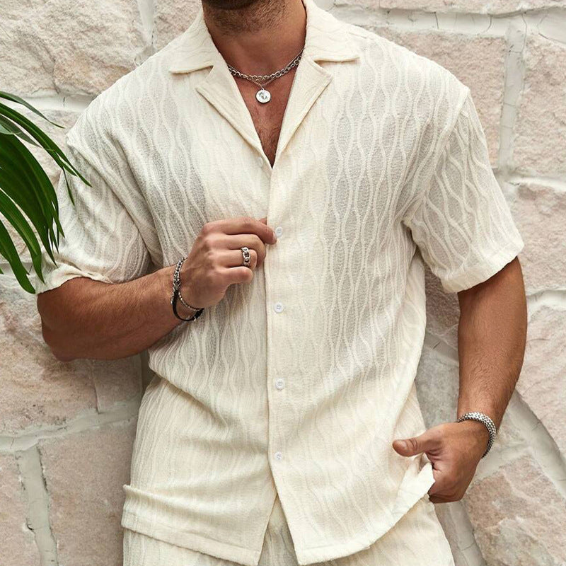 Men Shirt + Shorts Tracksuits Summer Fashion