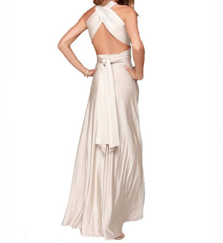 Women's Sexy Long Party Dress Club Floor-Length Summer Backless Bandage Maxi Dress