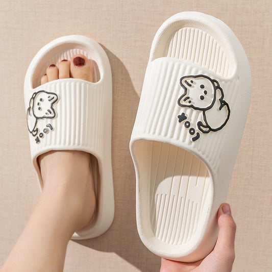 Cute Cat Slippers Summer Women Slides Indoor Outdoor