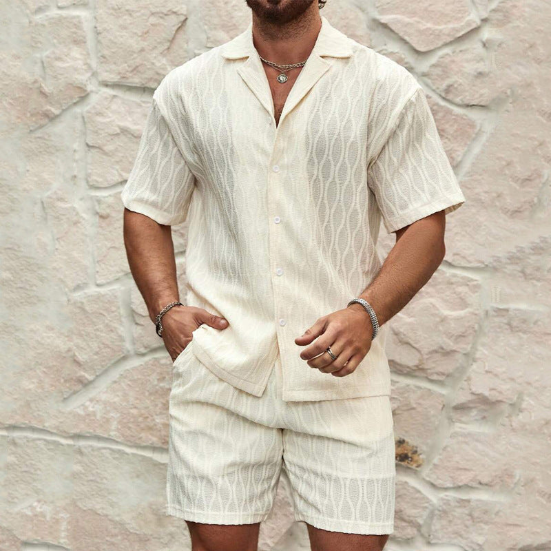Men Shirt + Shorts Tracksuits Summer Fashion