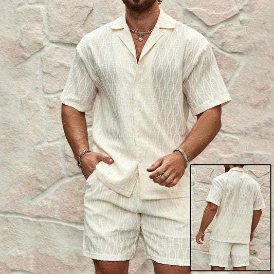 Men Shirt + Shorts Tracksuits Summer Fashion