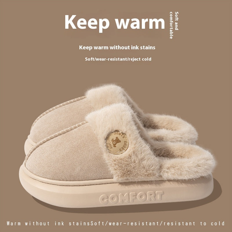 New Plush Slippers For Women and Men Winter Warm Home Slipper