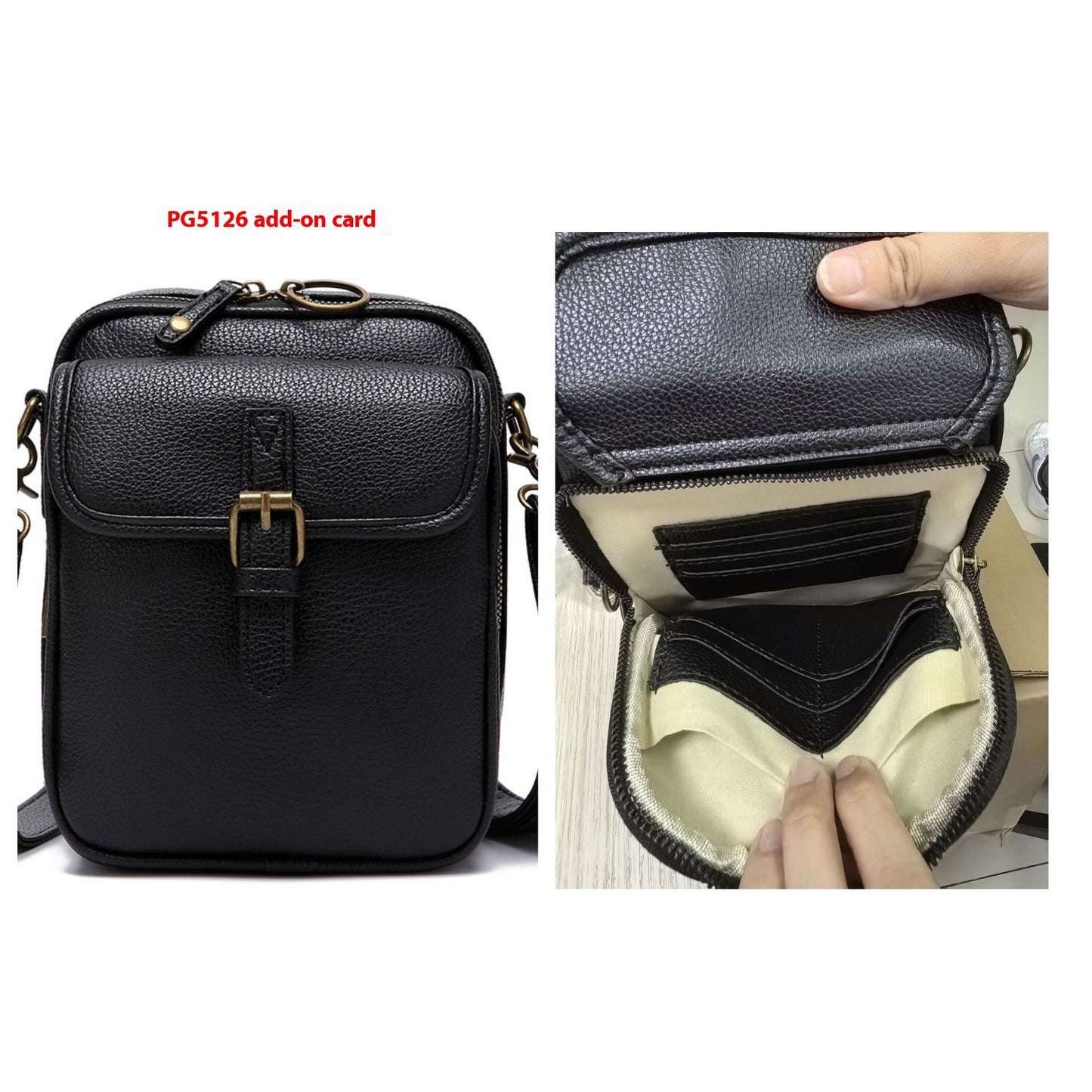 Unisex Vintage Large Capacity Messenger Bag Storage Bag  With 10 Card Inserts Casual Backpack Women's Bag Retro Backpack Large Capacity Travel