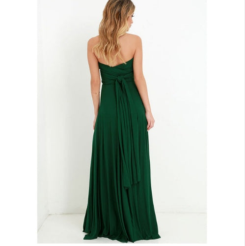 Women's Sexy Long Party Dress Club Floor-Length Summer Backless Bandage Maxi Dress