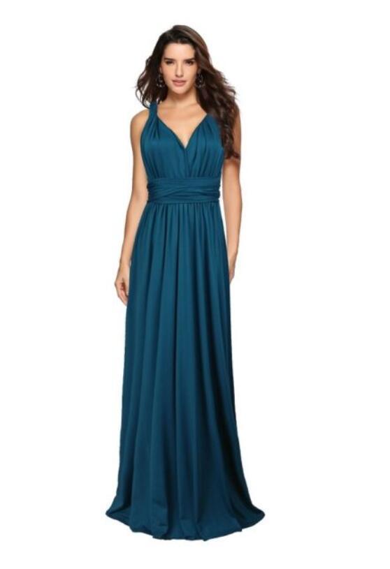 Women's Sexy Long Party Dress Club Floor-Length Summer Backless Bandage Maxi Dress