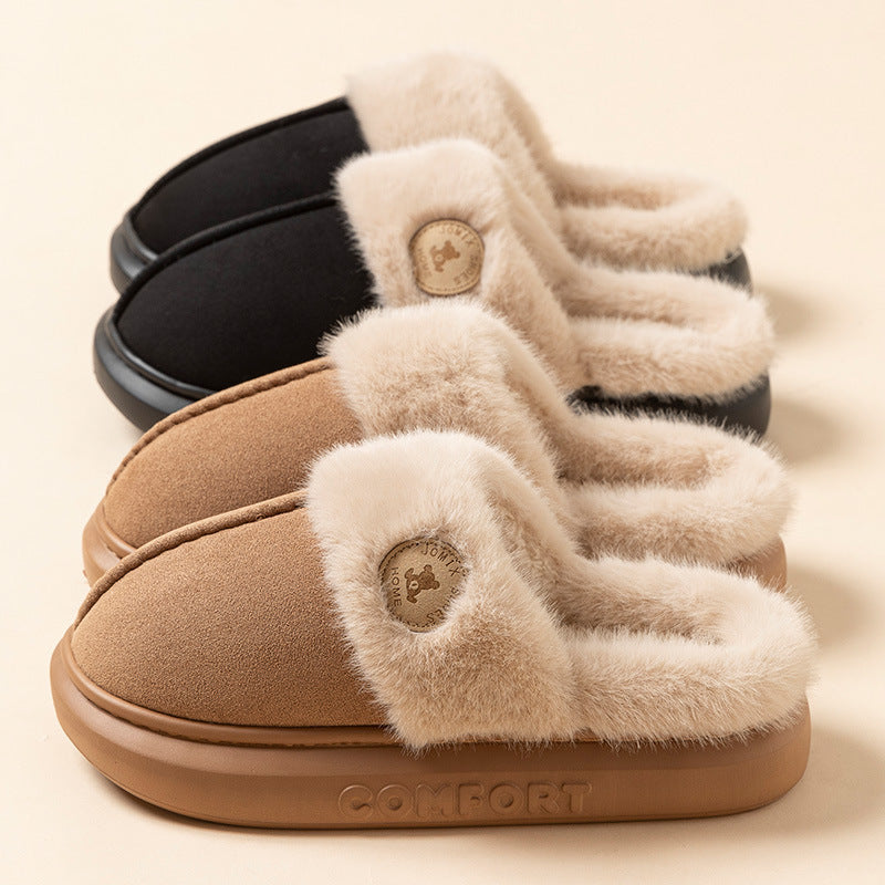 New Plush Slippers For Women and Men Winter Warm Home Slipper