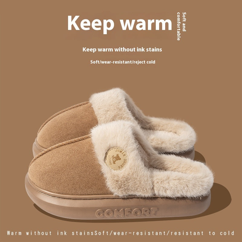 New Plush Slippers For Women and Men Winter Warm Home Slipper
