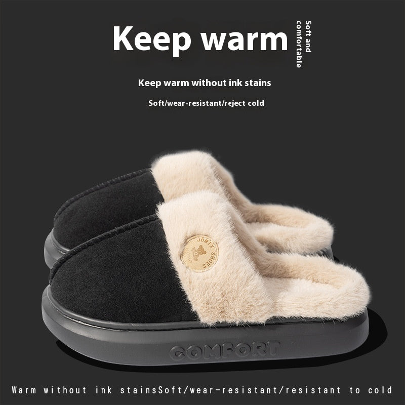 New Plush Slippers For Women and Men Winter Warm Home Slipper