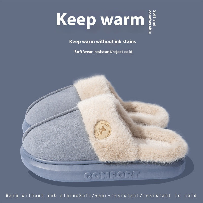 New Plush Slippers For Women and Men Winter Warm Home Slipper