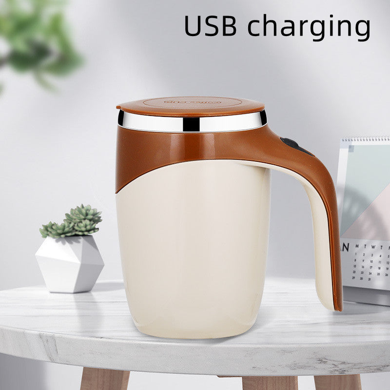 Self Stirring Coffee Mug Rechargeable Model Automatic Stirring Cup Coffee Cup High Value Electric Stirring Cup Lazy Milkshake Rotating Magnetic Water Cup