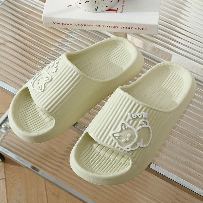 Cute Cat Slippers Summer Women Slides Indoor Outdoor
