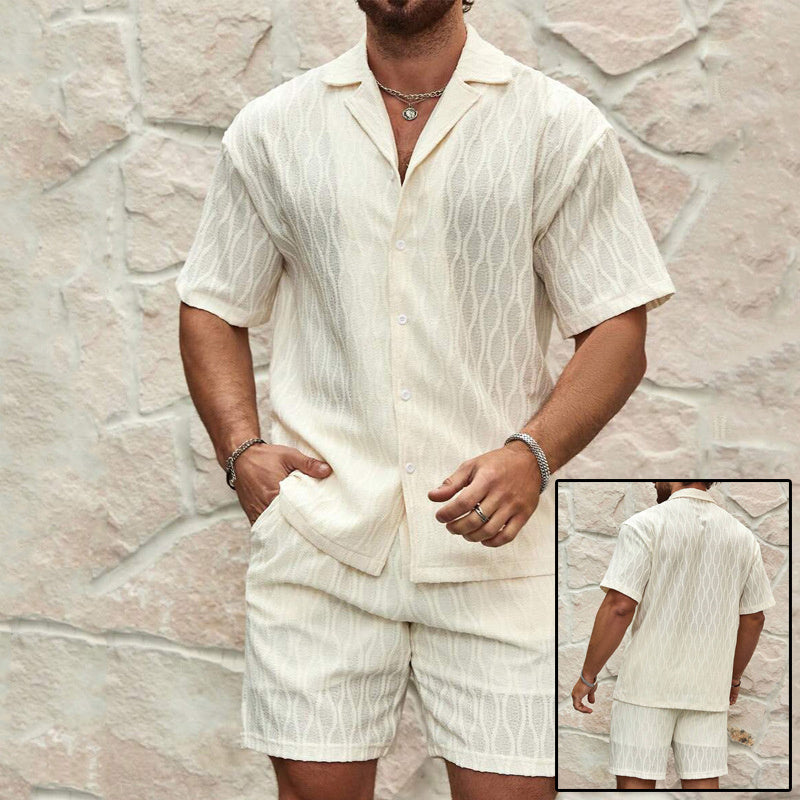 Men Shirt + Shorts Tracksuits Summer Fashion