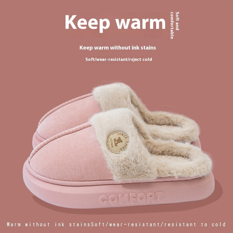 New Plush Slippers For Women and Men Winter Warm Home Slipper