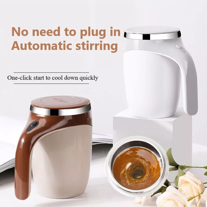 Self Stirring Coffee Mug Rechargeable Model Automatic Stirring Cup Coffee Cup High Value Electric Stirring Cup Lazy Milkshake Rotating Magnetic Water Cup